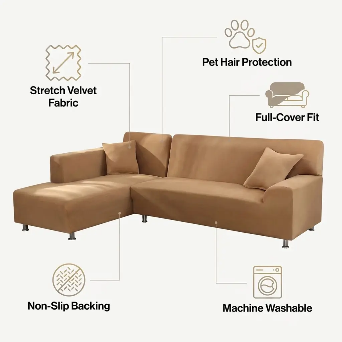 Velvet Sofa Cover