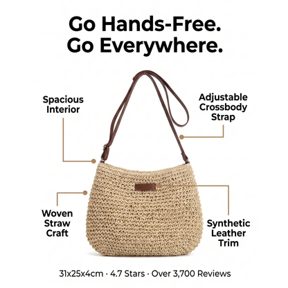 Straw Crossbody Bag