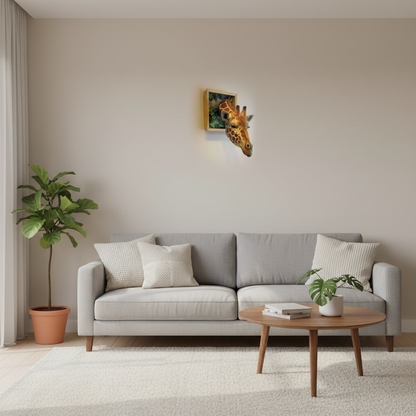 Giraffe Head Wall Decor