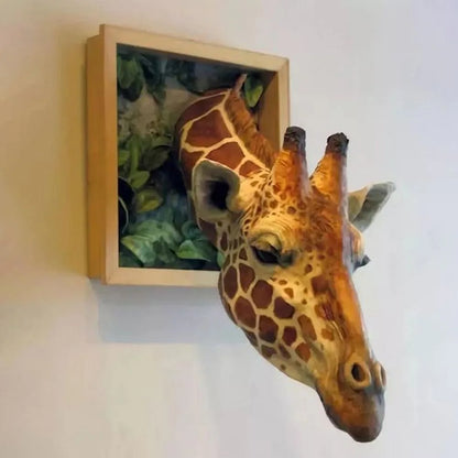 Giraffe Head Wall Decor