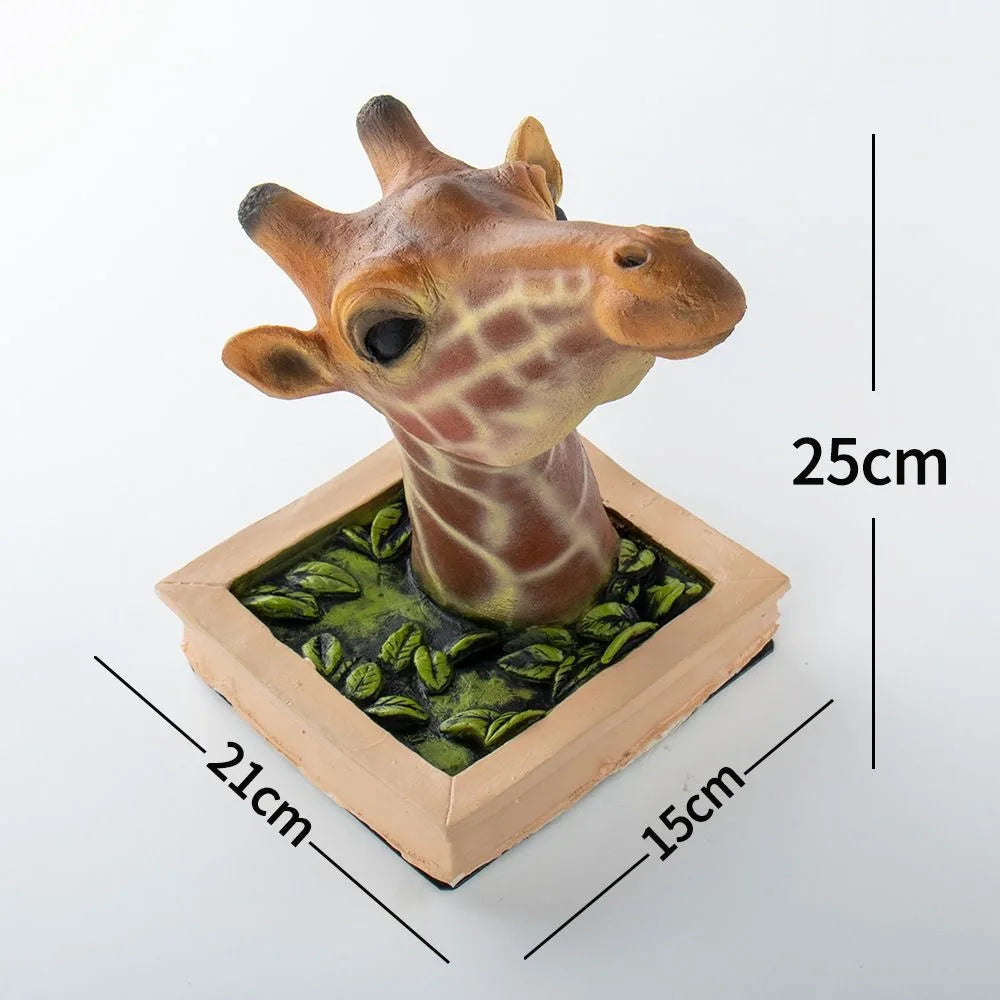 Giraffe Head Wall Decor
