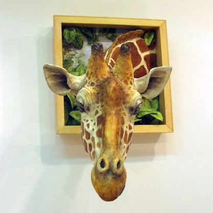 Giraffe Head Wall Decor